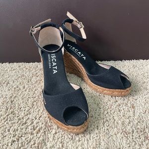 Viscata Caprubi Wedge Black Size 36 EU (5.5-6 US)